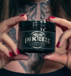 Ink-Eeze Black Tattoo Ointment 6 oz