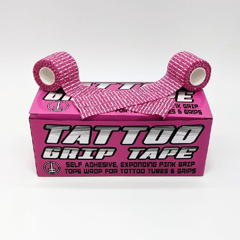Pink Logo Tattoo Grip Tape