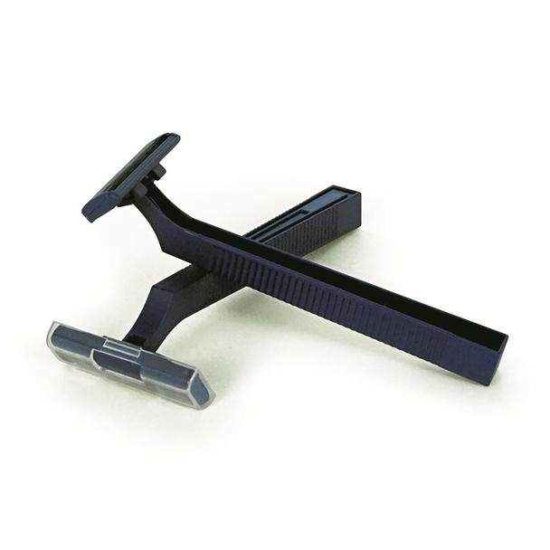 Black disposable razors