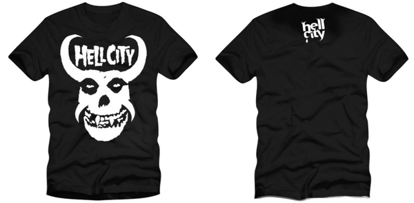 Hell City Crimson Skull Logo Shirts