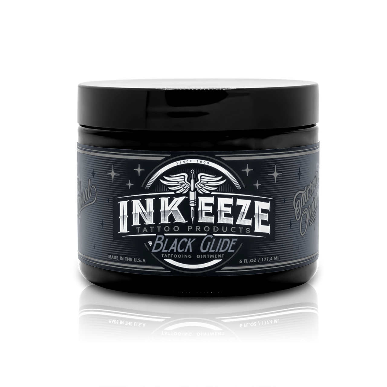 Ink-Eeze Black Tattoo Ointment 6 oz