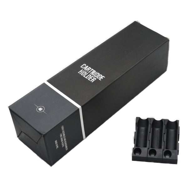Available at True Tattoo Supply. Cartridge Needle Holders are available now! These cartridge needle holders are made of flexible high-quality plastic that holds cartridge needles upright and can be used for single needles or you can combine multiple cartridge needle holders to make a complete setup with 48 pcs per box! Cartridge Holders - BLACK ONLY. Made of the high-quality solid plastic Holds most cartridge needles upright Flexible, can be used for single needles or combined for a full setup 48 pcs/box