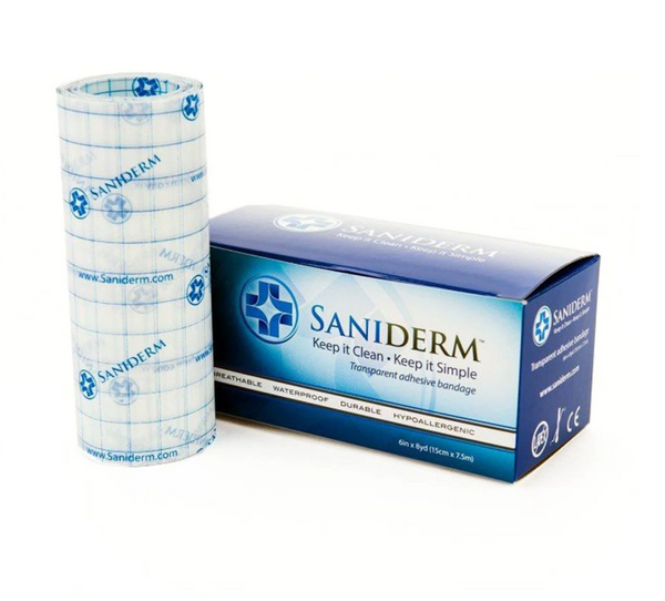 Available at True Tattoo Supply. SANIDERM at TRUE TATTOO SUPPLY The professional tattoo aftercare roll is ideal for in-shop use by the artist. Simply cut the size needed to fit the tattoo, apply and, if you’d like, send the client home with another piece or two in order to complete the tattoo healing process.