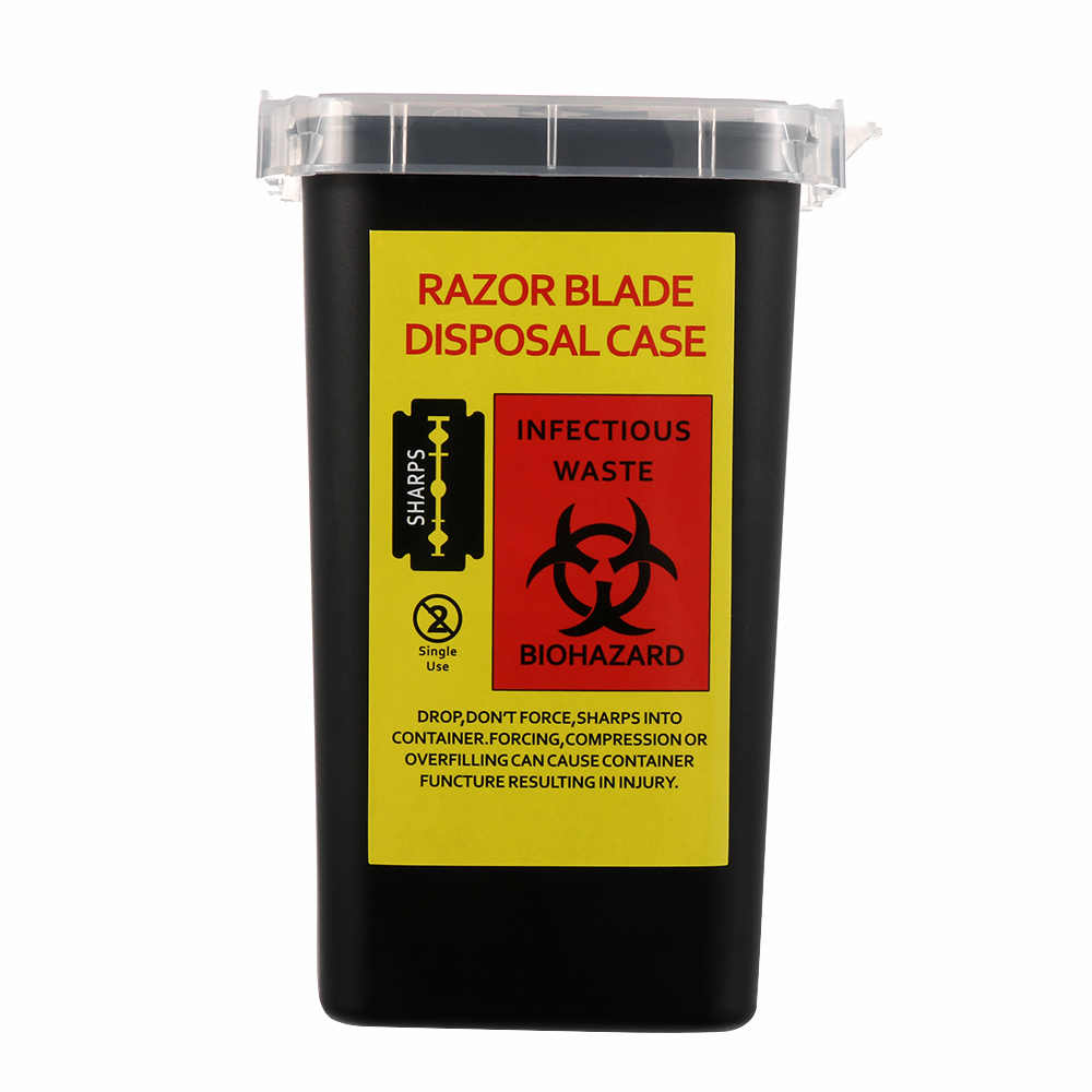 Available at True Tattoo Supply. Sharps Container at True Tattoo Supply for Tattoo Needles - 1 quart Black Black Sharps Containers For All Your Tattoo Needles! Flip the lid. Anti-puncture plastic shell.