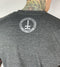 Available at True Tattoo Supply. Stay true! Large print on the front states the obvious, STAY TRUE, small True Tattoo logo on the back, Dark heather gray shirt with distressed print. Available in S-XXL