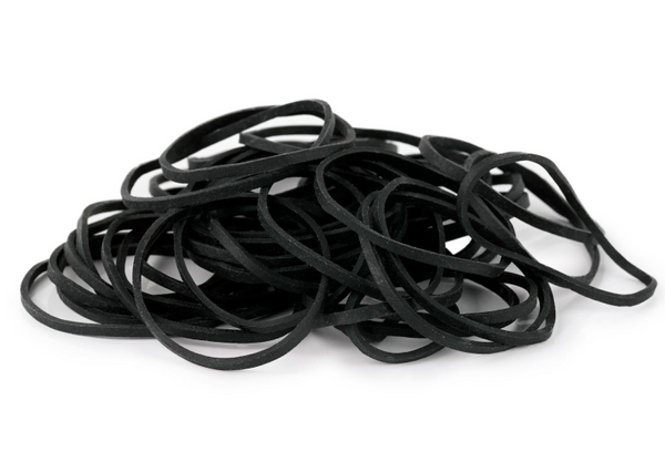 Available at True Tattoo Supply. Rubber Bands Black Our Black Rubber Bands are made from synthetic polyisoprene and are latex free; no latex or latex compounds have been added.