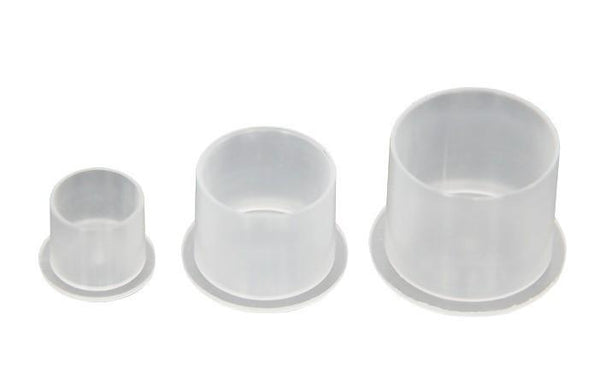 Available at True Tattoo Supply. The True Tattoo Ink Caps feature a wide flat bottom base that prevents ink spillage so no need for ink cap holders or ointment piles to hold your caps up. True Tattoo Ink Caps are available in a variety of three sizes in clear for best ink visibility! Clear color, and available in a clear bag Small (10mm), Medium (13mm), Large (18mm) 10mm - Small - 1000 13mm - Medium - 1000 18mm - Large - 500