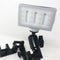 Available at True Tattoo Supply. The Tattoo Arm Rest Light Extension (light sold separately) gives the tattoo artist the convenience of a sturdy, cordless light extension while working. Comes with a 360° Multi Joint, Adjustable, Rotating, Secure, Locking extension. Fits most armrests, flat-edged tables, desks, lamps or work stations. ** LIGHTS SOLD SEPARATELY - CLICK HERE ** Extension Kit Includes (without light): 3 - arms 2 - elbow clamps 1- base clamp 1 - light screw 1 - Light / Phone Clamp