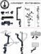 Available at True Tattoo Supply. The Tattoo Arm Rest Light Extension (light sold separately) gives the tattoo artist the convenience of a sturdy, cordless light extension while working. Comes with a 360° Multi Joint, Adjustable, Rotating, Secure, Locking extension. Fits most armrests, flat-edged tables, desks, lamps or work stations. ** LIGHTS SOLD SEPARATELY - CLICK HERE ** Extension Kit Includes (without light): 3 - arms 2 - elbow clamps 1- base clamp 1 - light screw 1 - Light / Phone Clamp