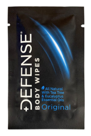 Available at True Tattoo Supply. Defense Original Body Wipes 10 PackDefense Original Body Wipes are available NOW! The natural tea tree and eucalyptus oil in Defense body wipes provide a spectrum of antimicrobial, antiviral, fungicidal, antibacterial and other benefits and Defense Body Wipes also promote healthy skin.