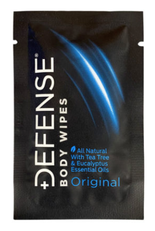 Available at True Tattoo Supply. Defense Original Body Wipes 10 PackDefense Original Body Wipes are available NOW! The natural tea tree and eucalyptus oil in Defense body wipes provide a spectrum of antimicrobial, antiviral, fungicidal, antibacterial and other benefits and Defense Body Wipes also promote healthy skin. 