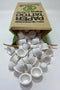 Available at True Tattoo Supply. Eco-Friendly Paper Ink Caps - 15mm - 200 pcs per bag Each ink cap is made from molded paper stock. Artists can lower their carbon footprint and help protect the environment too. Each ink cap is made from thick, pressed, and molded paper stock and packaged in a classic brown paper bag. 200pcs/bag Some ink brands may experience a leaking issue. When using black or red, recommendation is 2 caps.