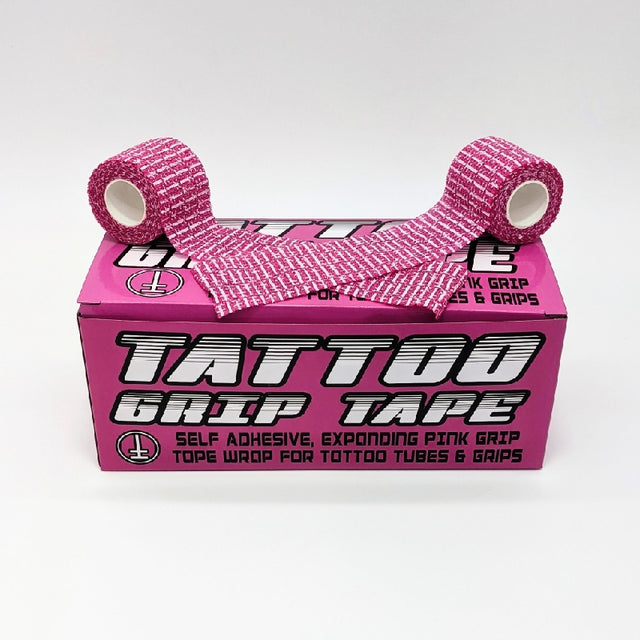 Pink Logo Tattoo Grip Tape