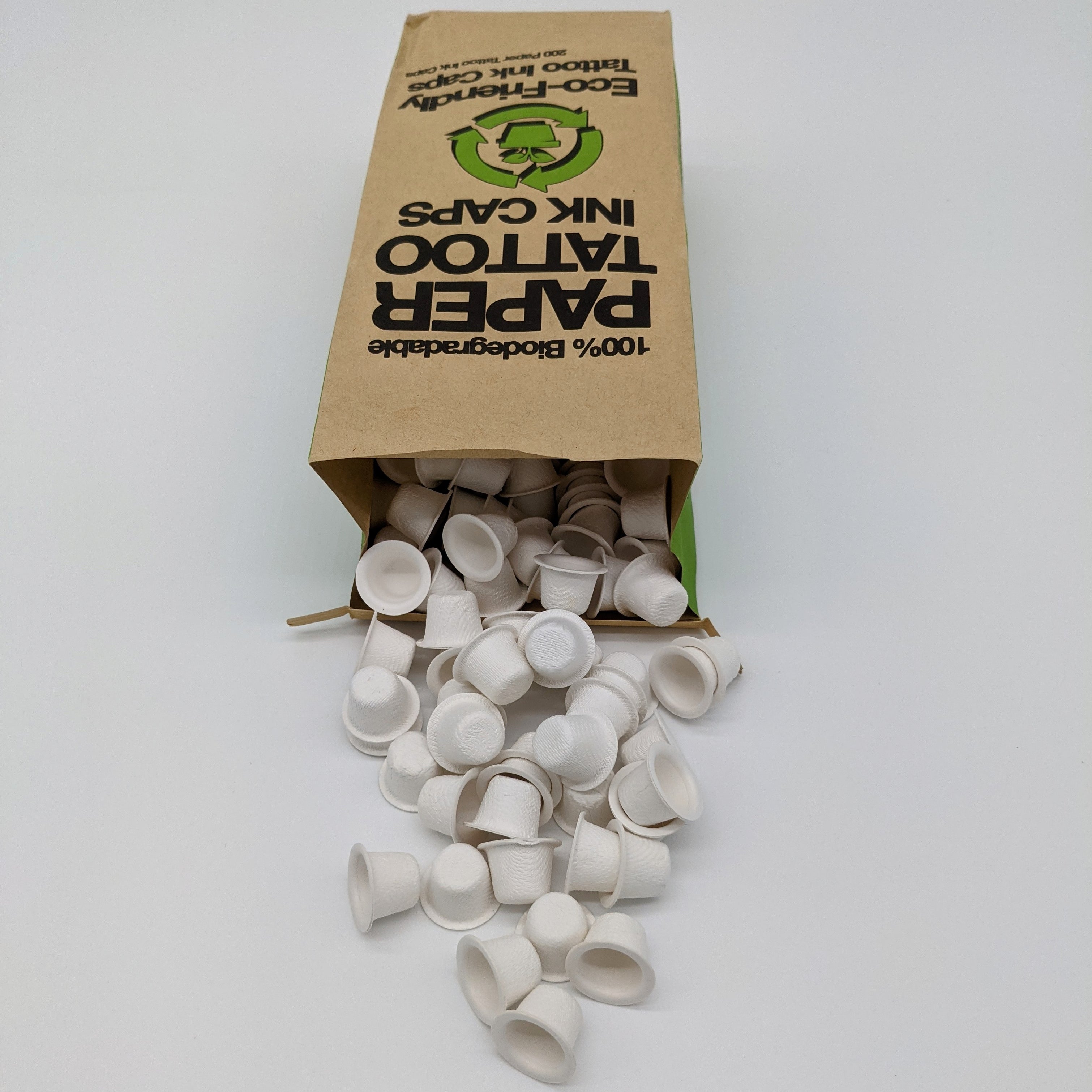 Eco-Friendly Biodegradable Paper Tattoo Ink Caps – True Tattoo Supply