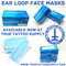 Available at True Tattoo Supply. Disposable Medical Earloop Face Masks From Adenna Disposable Medical Earloop Face Masks with a unique 3-fold design forms a fuller cone shape for maximum coverage on the face. These ear loop face masks meet ASTM F2100-11 requirements as Performance Level 2 Barrier medical face mask for higher filtration efficiency.